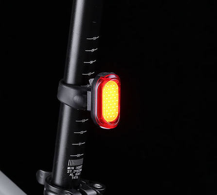 400mAh Luz de bicicleta recarregável LED Branco/Vermelho/Customizado 2-3Hrs Carregamento