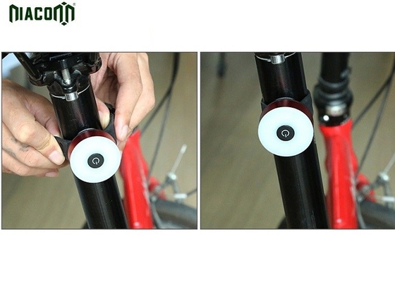 luz recarregável 50m*40mm*45mm da cauda da bicicleta de 650mah USB com função de 7 modos