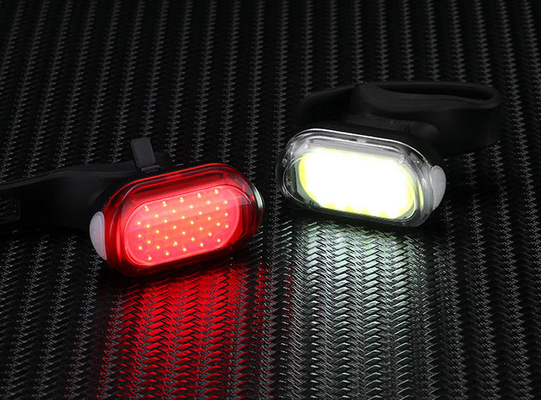 Alto brilho LED recarregável Luz de bicicleta Branco/Vermelho/Color personalizado