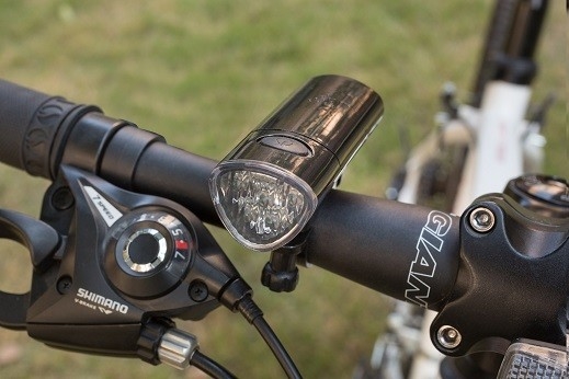 Branco exterior de Front Headlights 5pcs da bicicleta 20lm, diodo emissor de luz de Front Light da bicicleta de 3 AAA